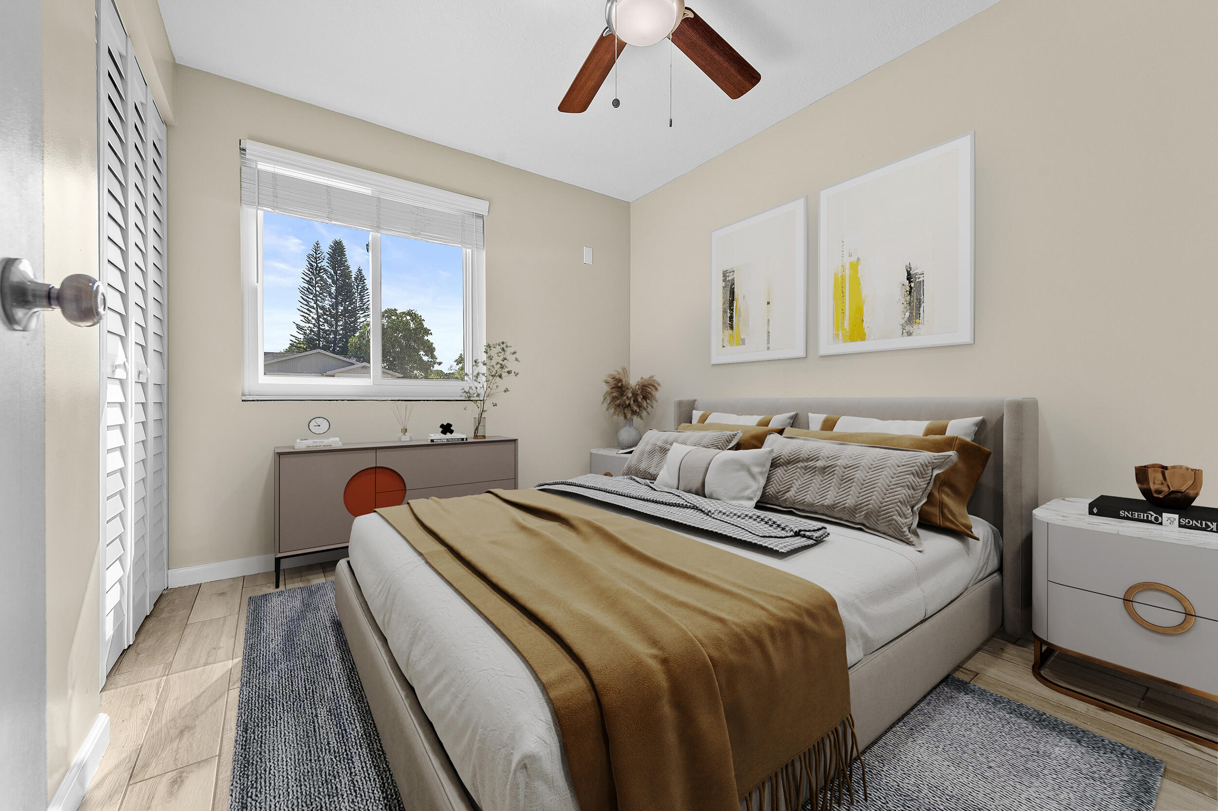 1357 Ryan Lane Royal Palm Beach, FL 33411 - Photo 7 of 23 a bedroom with a bed and a painting on the wall