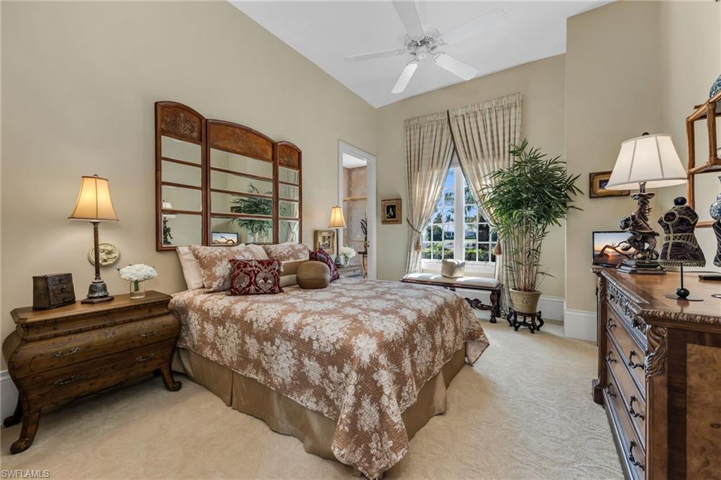 1705 Venezia Way Naples, FL 34105 - Photo 29 of 50 Guest Bedroom 3 is expansive and have views out to the lake and golf course across the street.