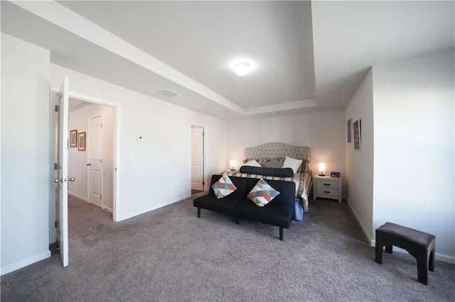 a car parked in a room