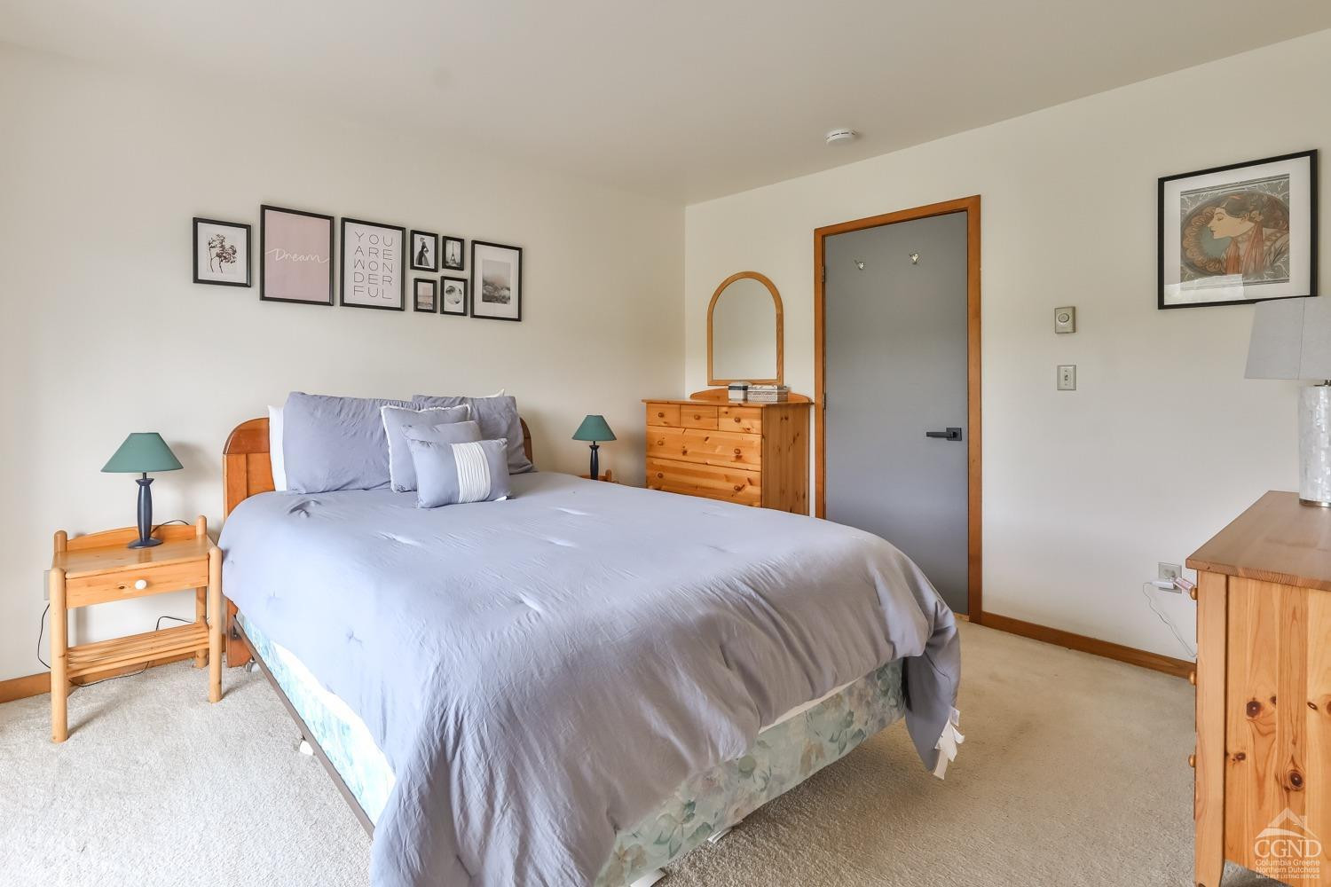 28-1 Loo Bridge Lane, Unit 22A Windham, NY 12496 - Photo 11 of 35 a bedroom with a bed and a painting on the wall