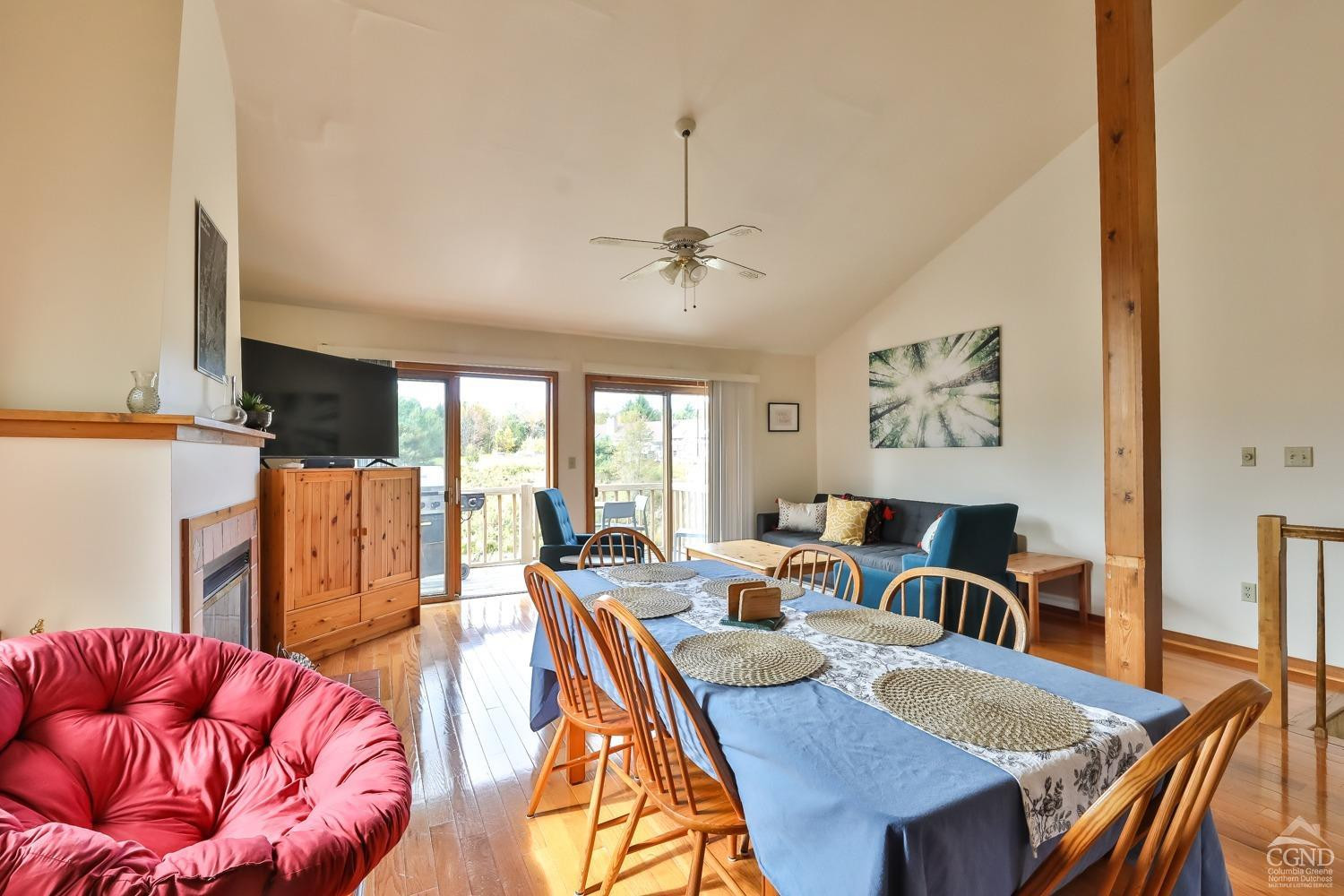 28-1 Loo Bridge Lane, Unit 22A Windham, NY 12496 - Photo 23 of 35 a view of a dining room with furniture window and outside view