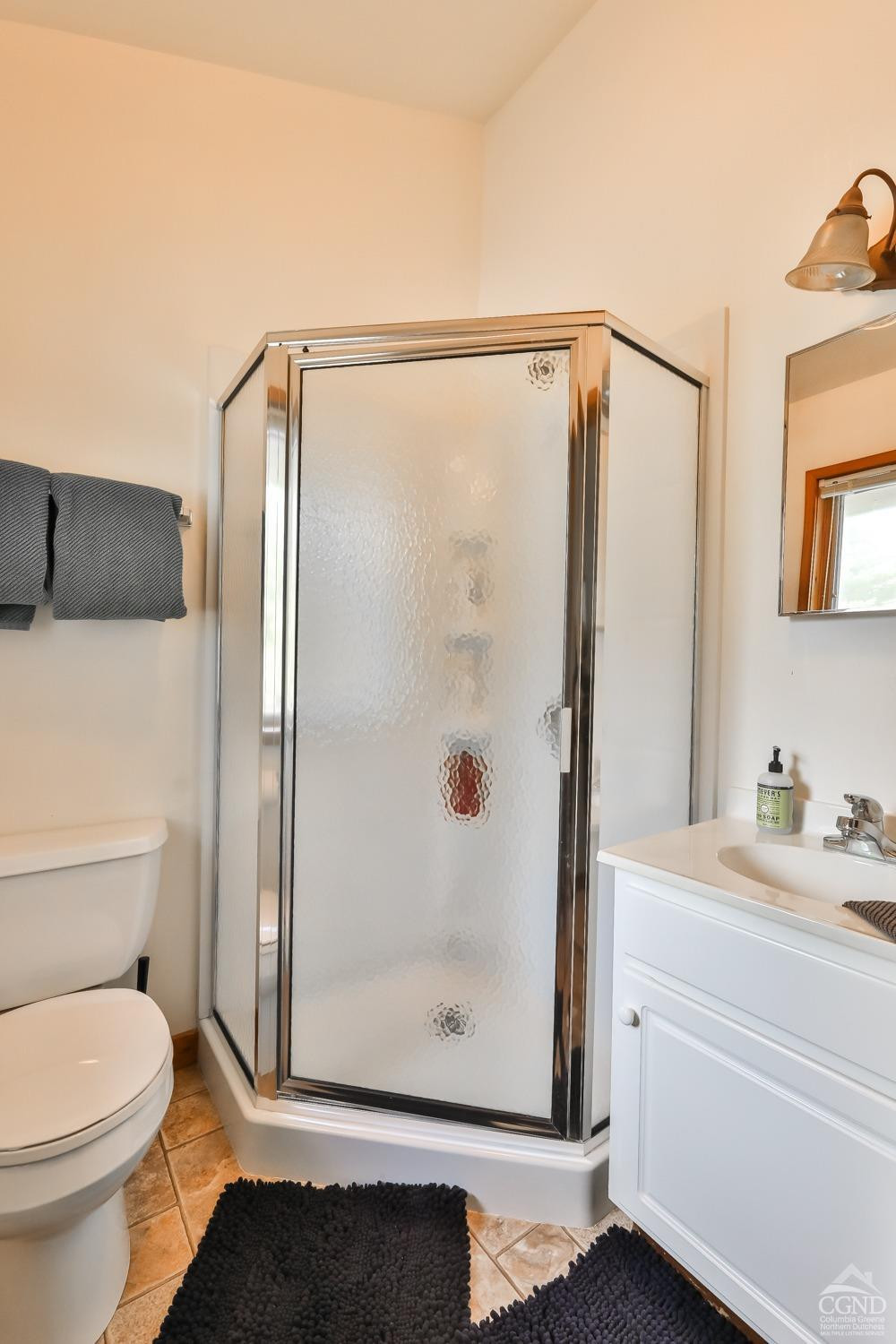 28-1 Loo Bridge Lane, Unit 22A Windham, NY 12496 - Photo 31 of 35 a bathroom with a shower a toilet and a sink