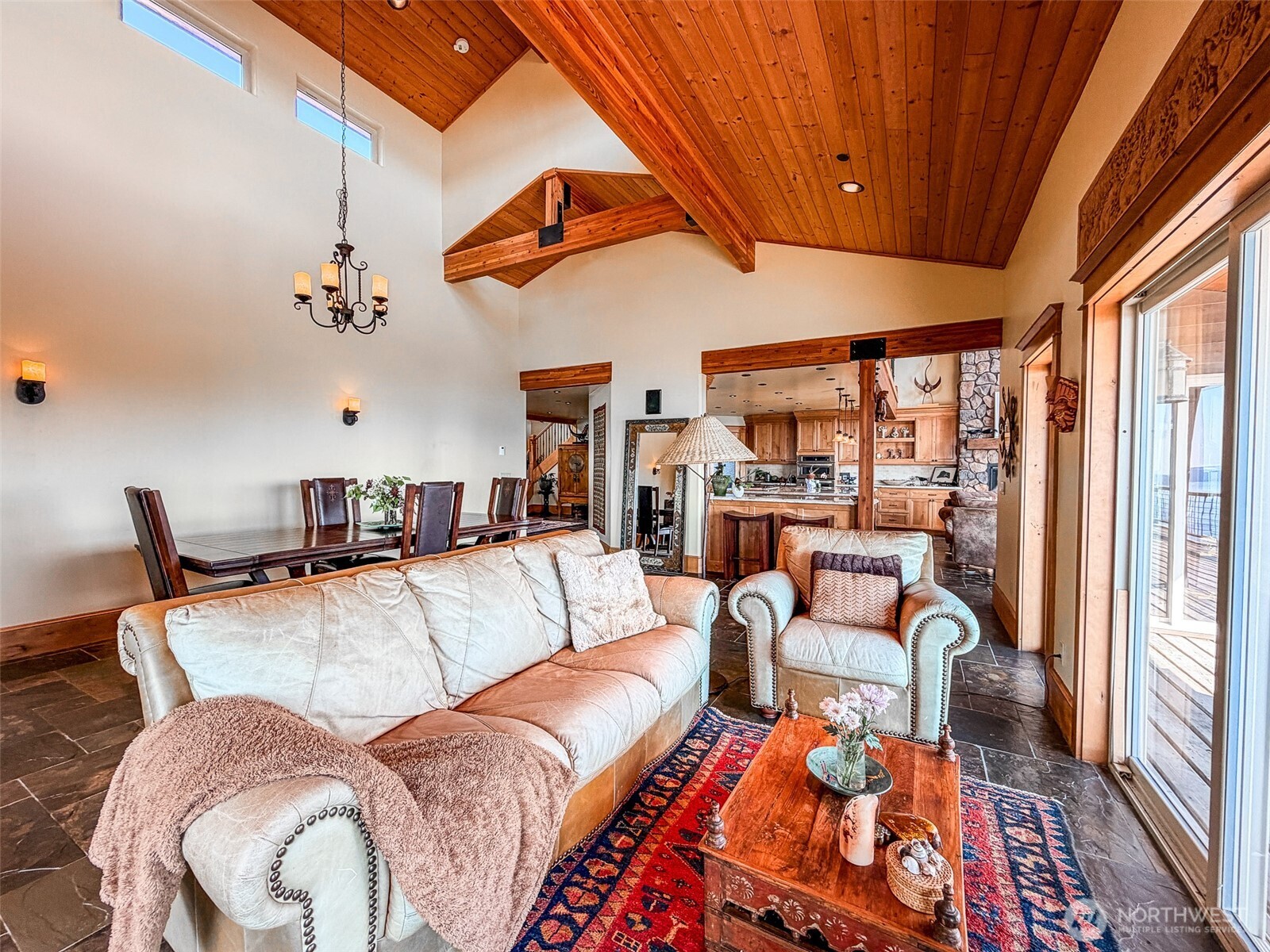 726 Pine Ridge Drive Orcas Island, WA 98280 - Photo 12 of 40 a living room with furniture and a large window
