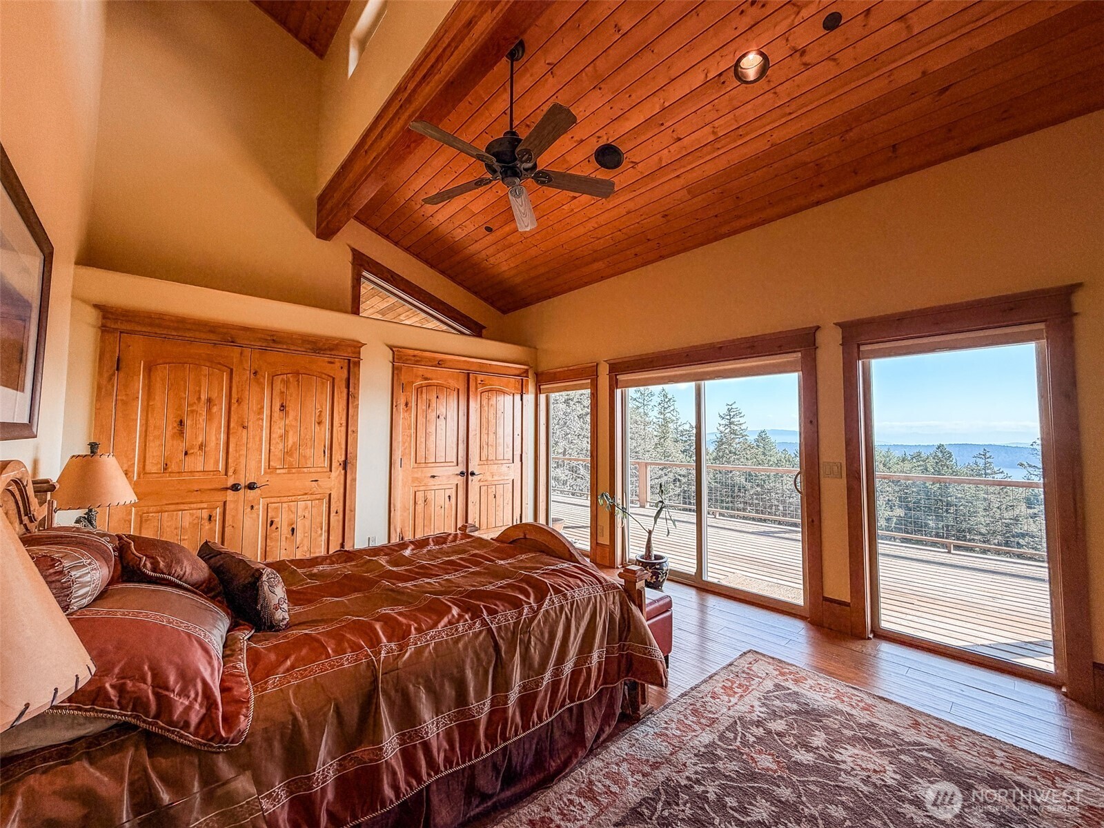 726 Pine Ridge Drive Orcas Island, WA 98280 - Photo 24 of 40 a bed sitting in a bedroom next to a window
