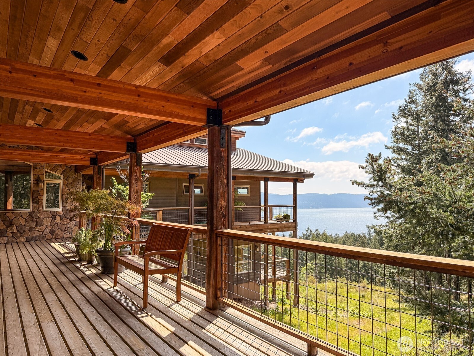726 Pine Ridge Drive Orcas Island, WA 98280 - Photo 34 of 40 a view of balcony with wooden floor