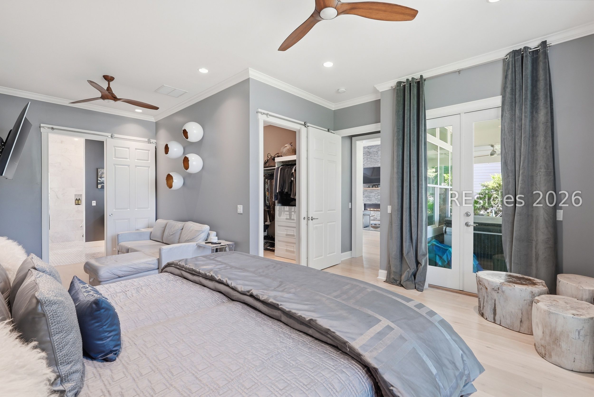 71 Tucker Ridge Court Hilton Head Island, SC 29926 - Photo 17 of 49 Primary bedroom w direct access to patio/hot tub