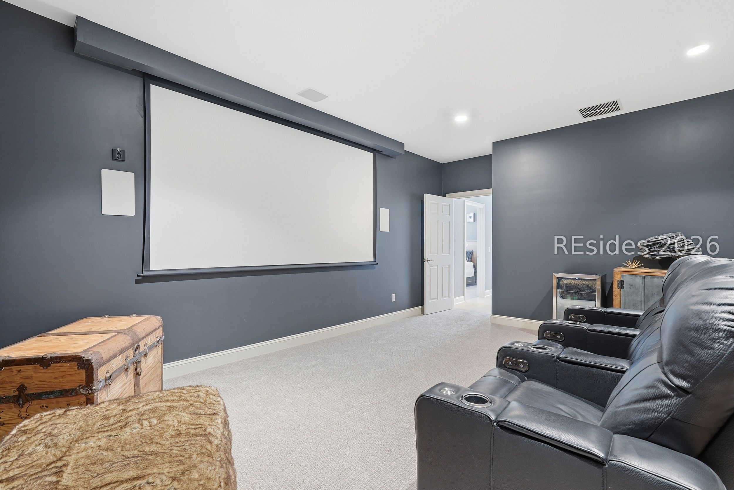 71 Tucker Ridge Court Hilton Head Island, SC 29926 - Photo 31 of 49 BONUS Media room with projector and surround sound