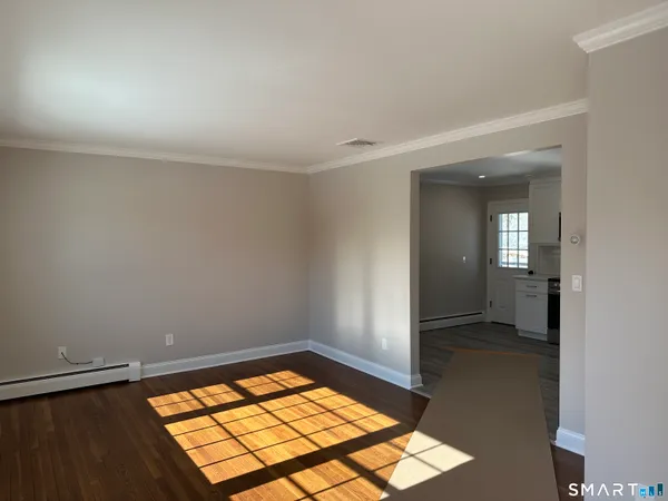 wooden floor in a room