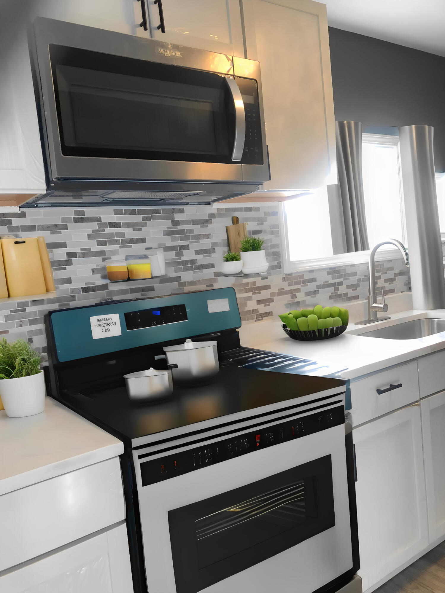 1967 Cleveland Street Gary, IN 46404 - Photo 12 of 38 a stove top oven sitting inside of a kitchen