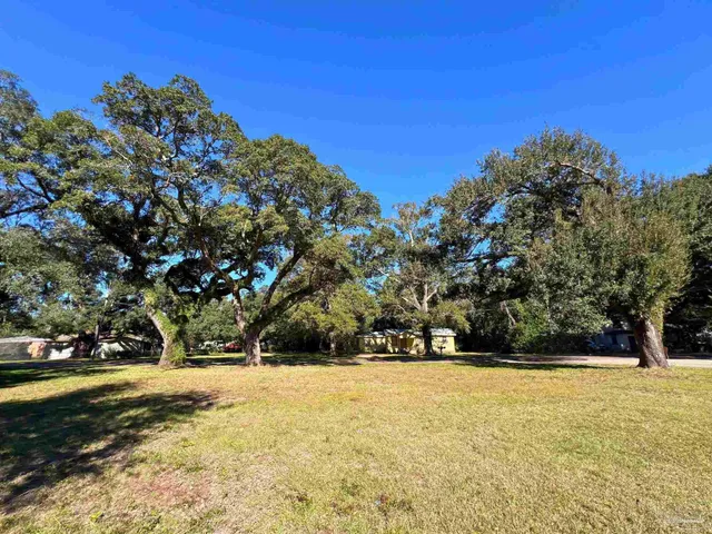 a view of a yard with an outdoor space
