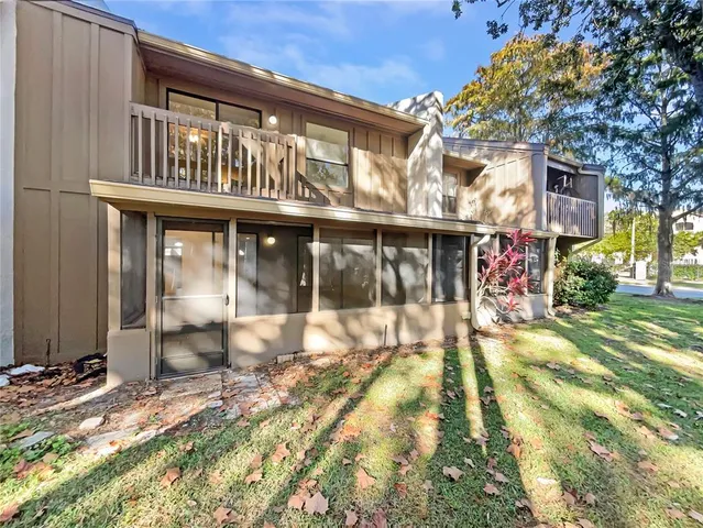 a view of a house with a patio