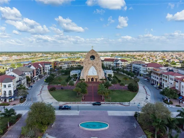 a view of a swimming pool with a garden