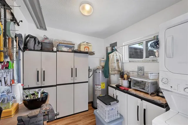 a room with storage and utility