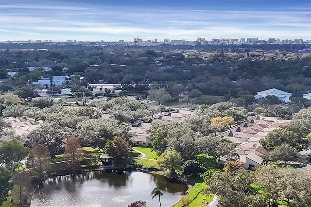 a view of city and mountain