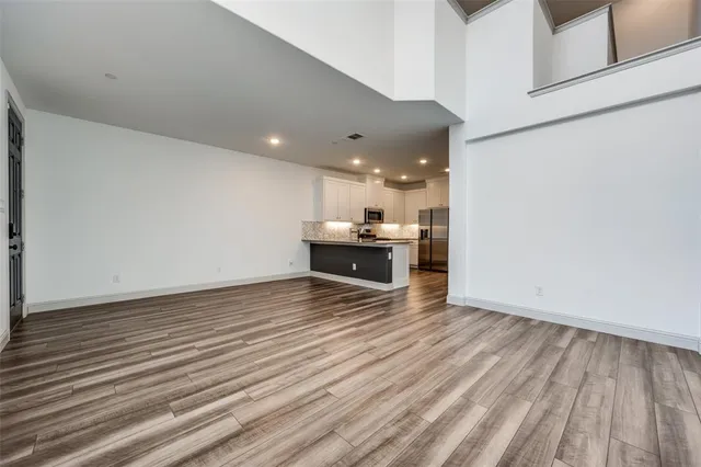 a view of kitchen and microwave