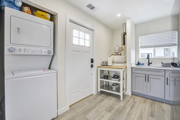 front view of a house with a street