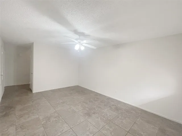 an empty room with an entryway