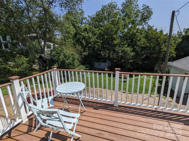 a view of a chair and tables