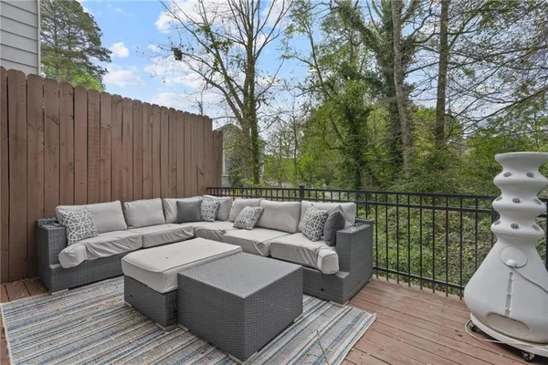 a view of a couches in a patio