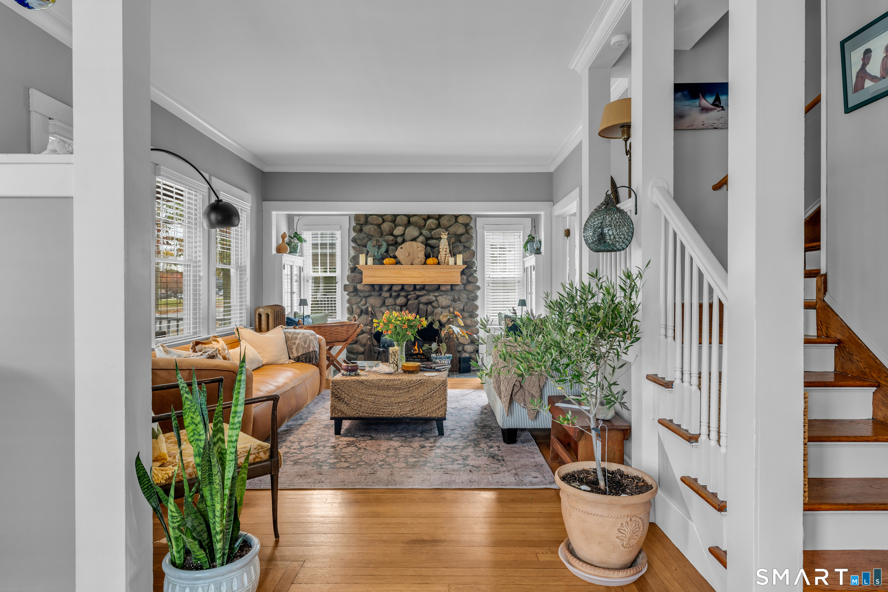 575 Ocean Avenue New London, CT 06320 - Photo 11 of 40 a living room with furniture and a potted plant