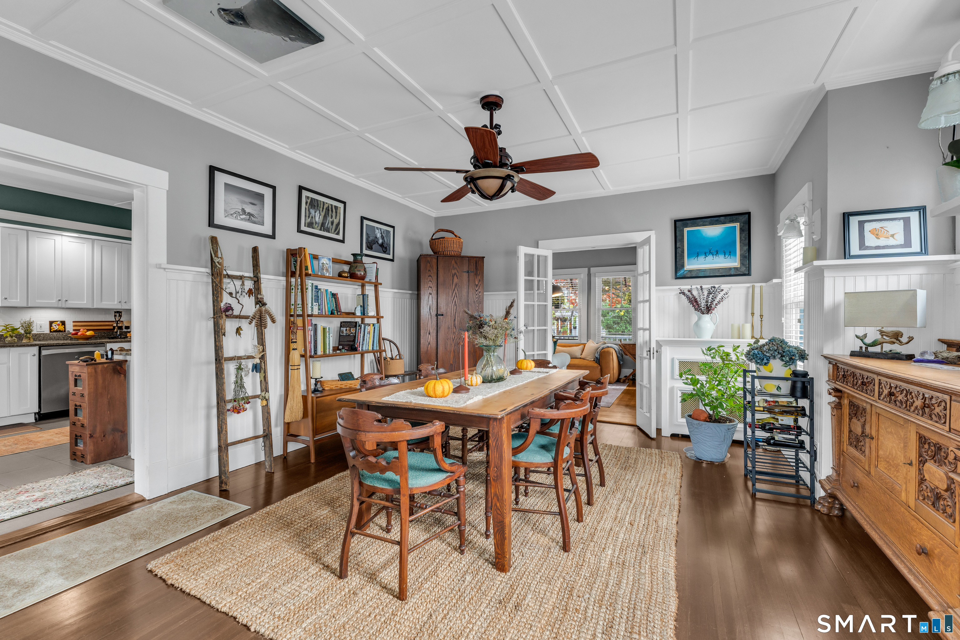 575 Ocean Avenue New London, CT 06320 - Photo 20 of 40 a view of a dining room with furniture and wooden floor