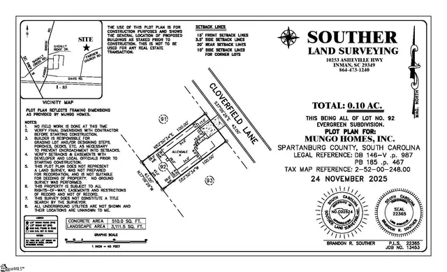 $201,000 | 127 Cloverfield Lane, Unit HOMESITE 92, Spartanburg, SC 29303