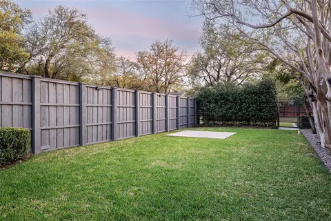 a view of a backyard with a garden