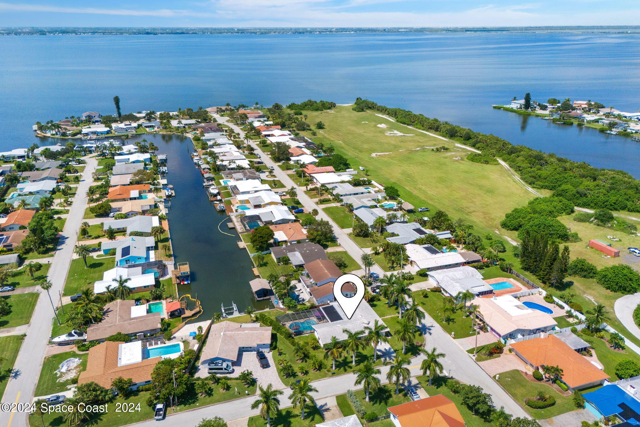 307 Brightwaters Drive Cocoa Beach, FL 32931 - Photo 40 of 45 An aerial view