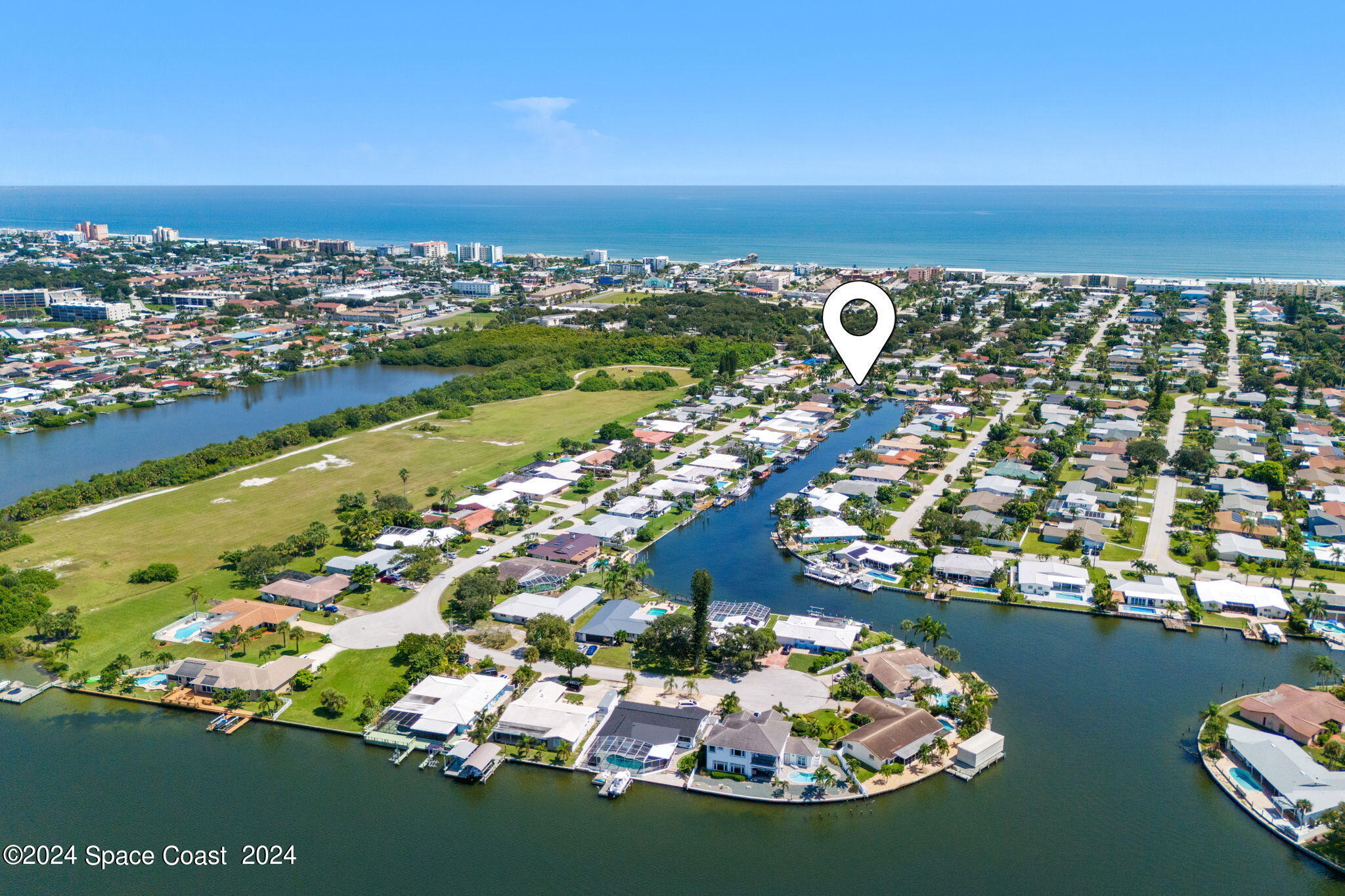 307 Brightwaters Drive Cocoa Beach, FL 32931 - Photo 43 of 45 An aerial view