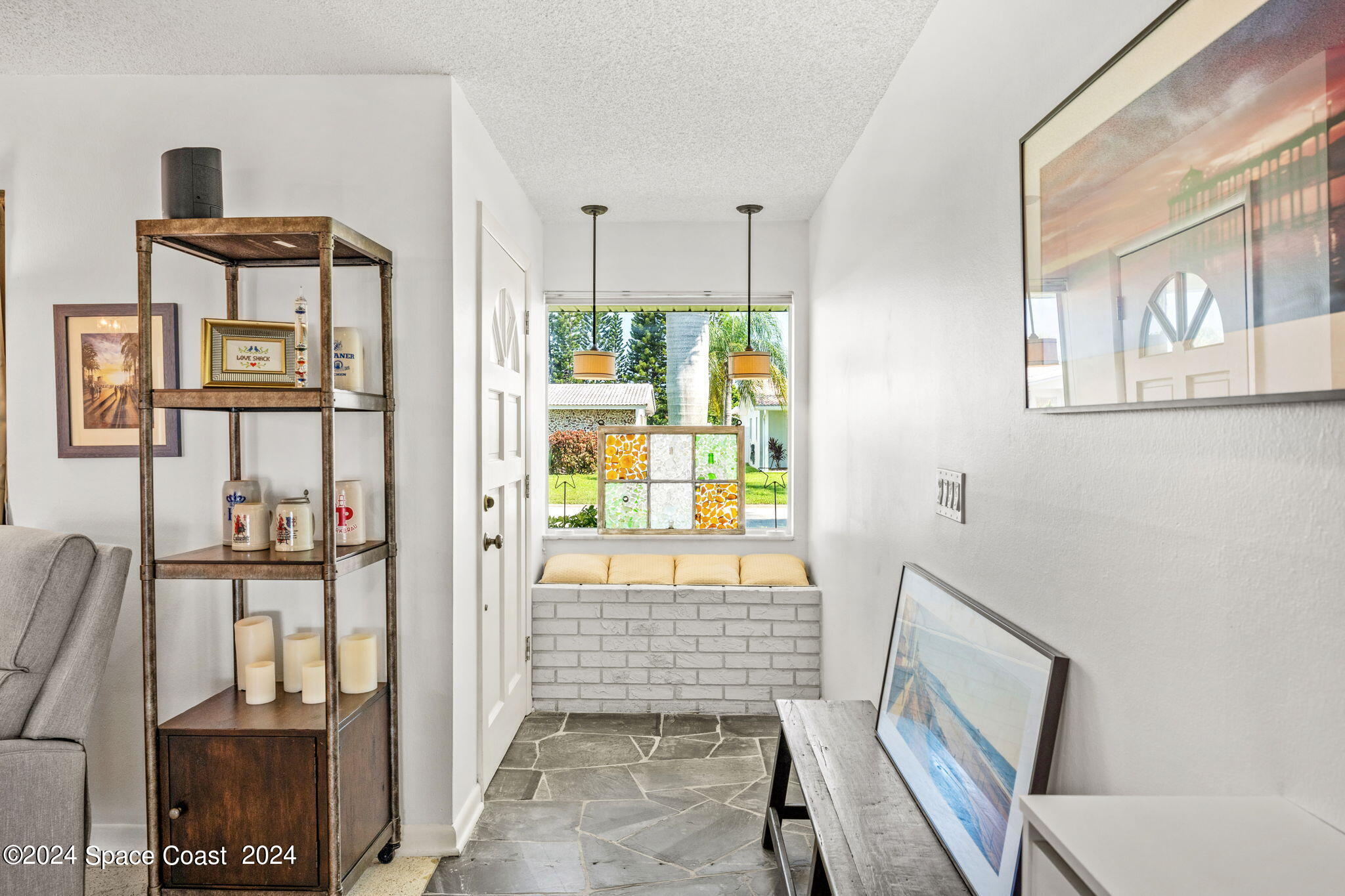 307 Brightwaters Drive Cocoa Beach, FL 32931 - Photo 6 of 45 Cool entry with slate tile