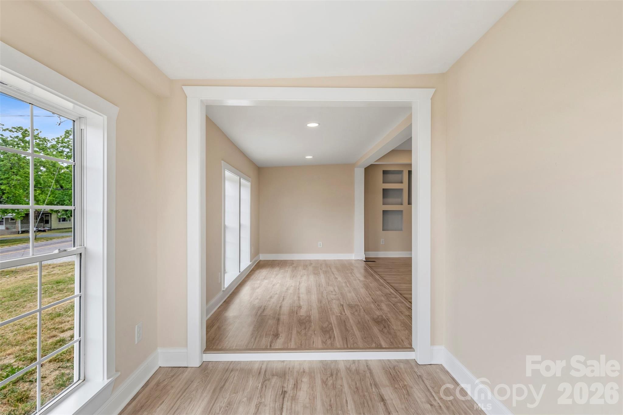 2480 Artz Road Salisbury, NC 28146 - Photo 9 of 33 a view of empty room with wooden floor and fan