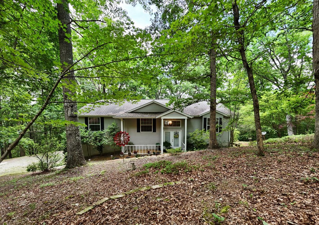 171 Mountain Top Road Blairsville, GA 30512 - Photo 53 of 54 a front view of a house with garden
