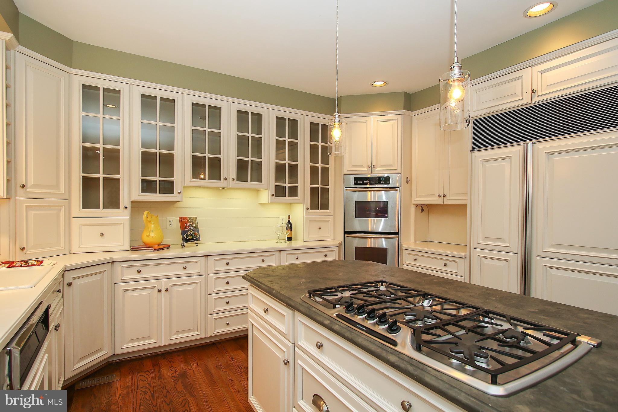 7900 Quarry Ridge Way Bethesda, MD 20817 - Photo 13 of 30 a kitchen with a stove a sink and a microwave