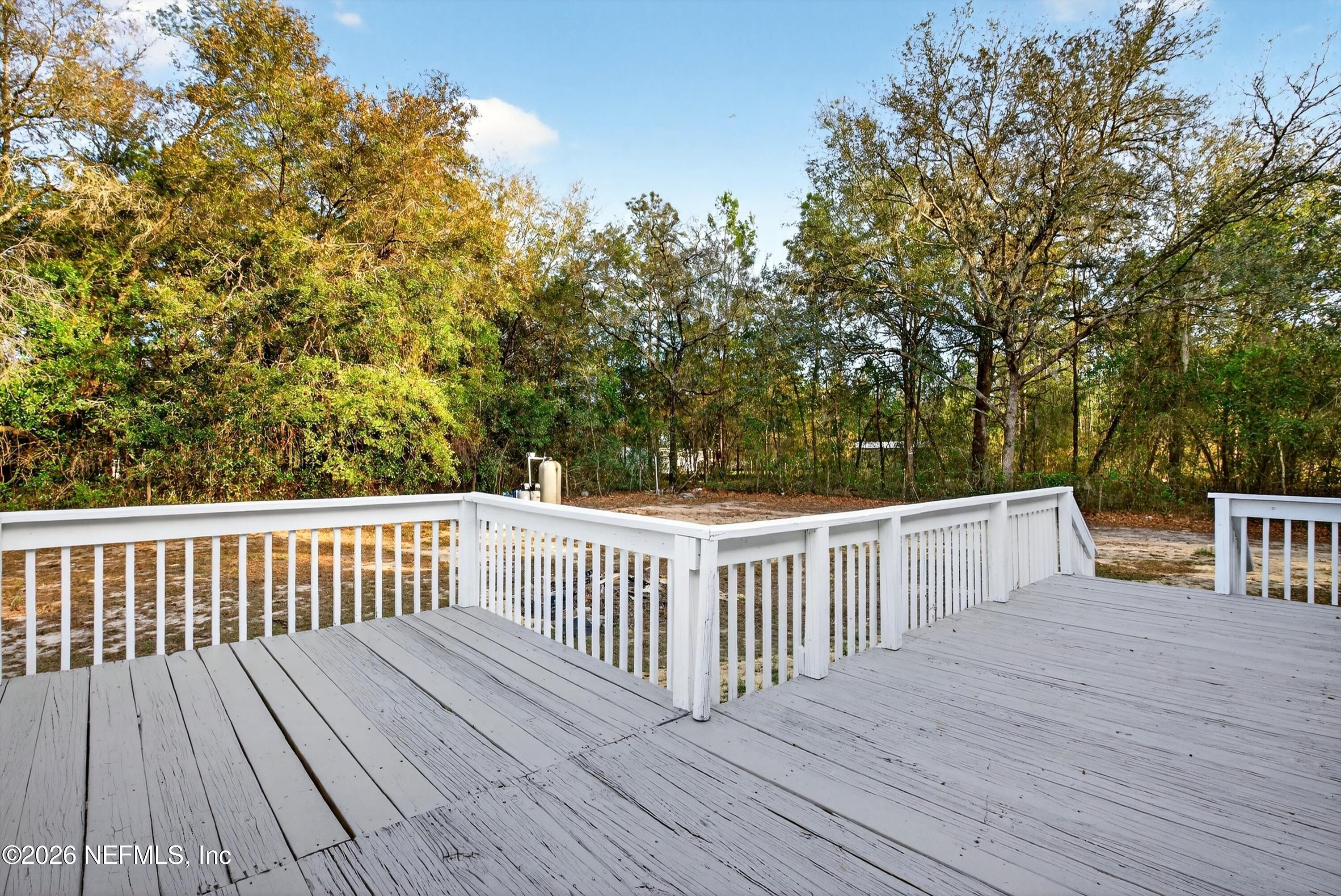 7595 Oak Forest Road Keystone Heights, FL 32656 - Photo 40 of 49 a view of deck with wooden floor and fence