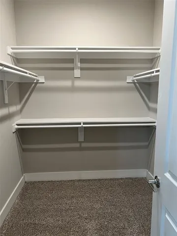 a close view of closet