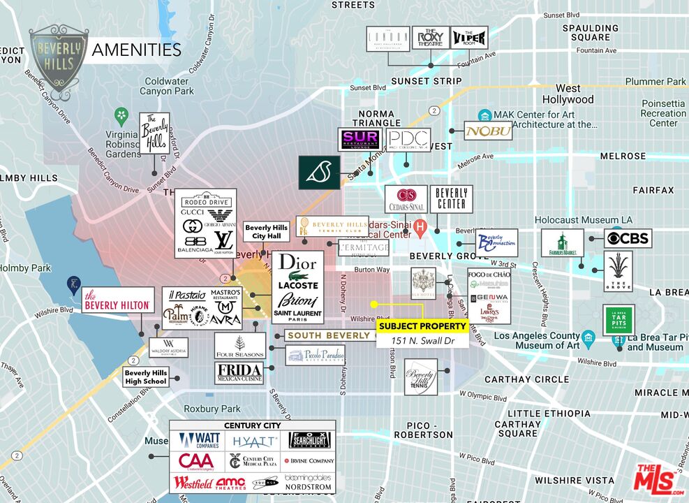 beverly center map