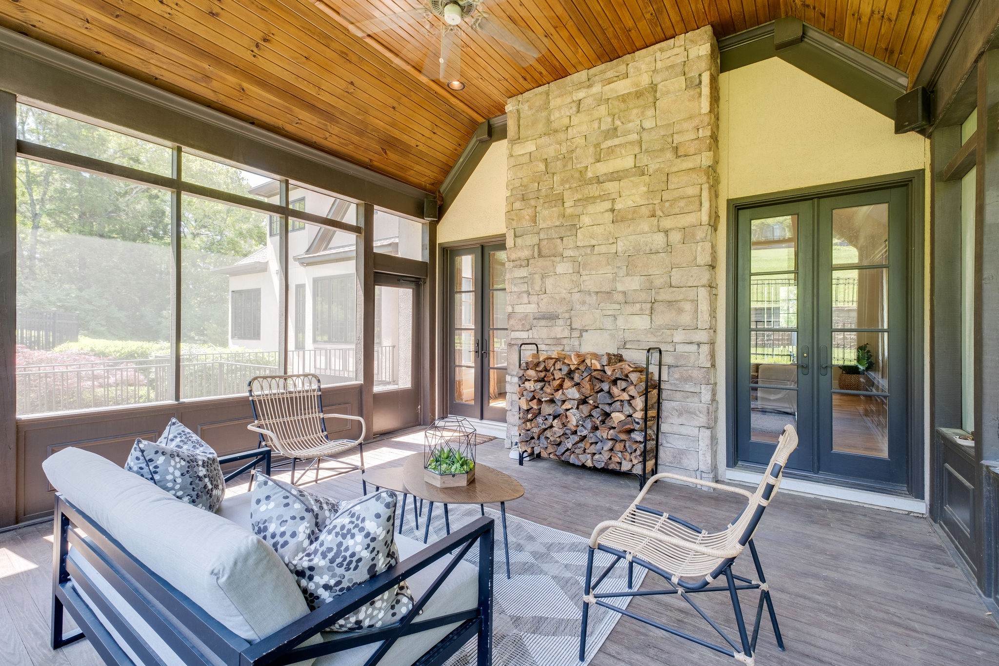 22 Compton Trace Nashville, TN 37215 - Photo 11 of 28 a living room with furniture and a floor to ceiling window