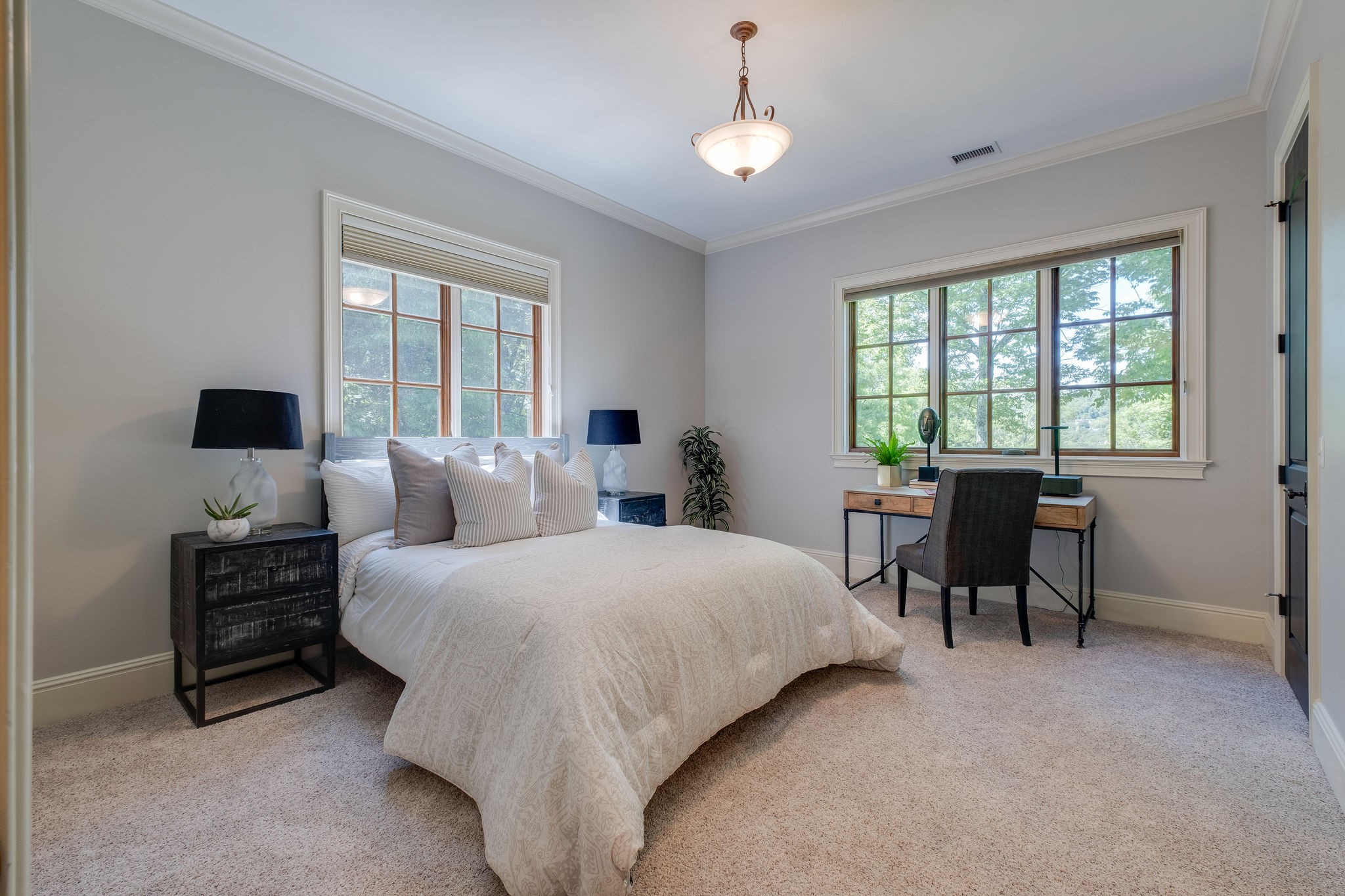 22 Compton Trace Nashville, TN 37215 - Photo 22 of 28 a bedroom with bed and a large window