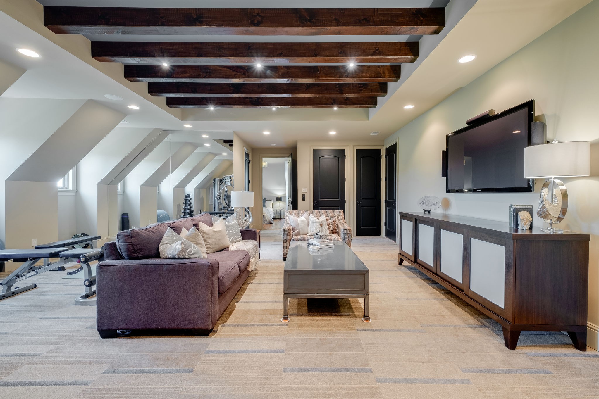 22 Compton Trace Nashville, TN 37215 - Photo 23 of 28 a living room with furniture and a flat screen tv