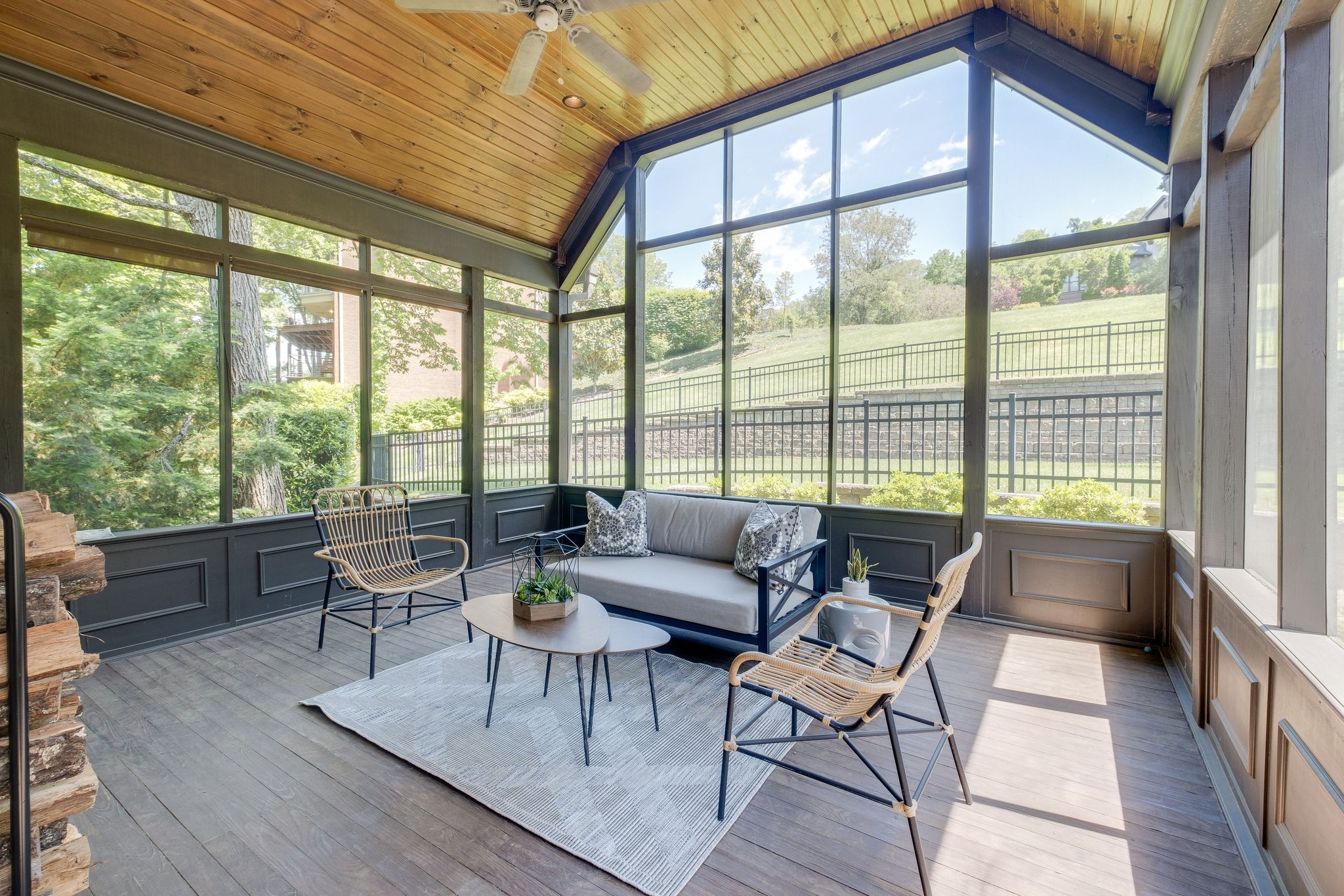22 Compton Trace Nashville, TN 37215 - Photo 10 of 28 a living room with furniture and a large window with wooden floor