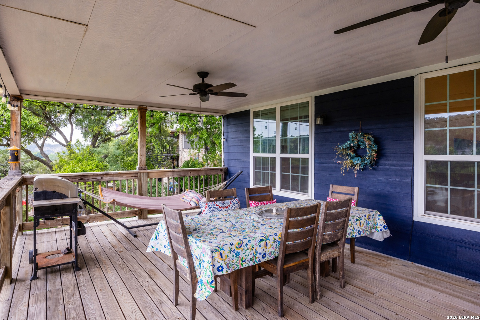201 Cedar Cliff Loop West Hunt, TX 78024 - Photo 20 of 33 a view of a dining room with furniture window and outside view
