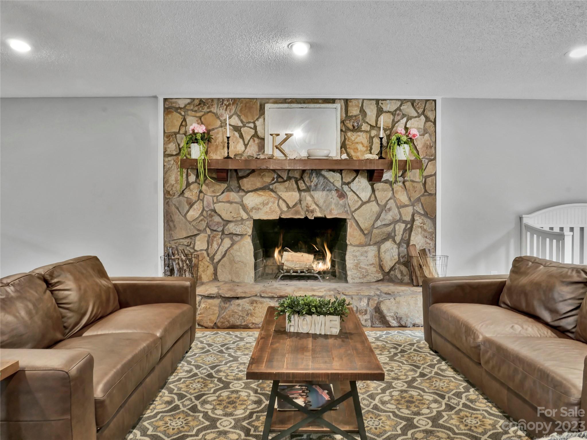 321 David Sims Road Rutherfordton, NC 28139 - Photo 11 of 47 a living room with furniture and a fireplace