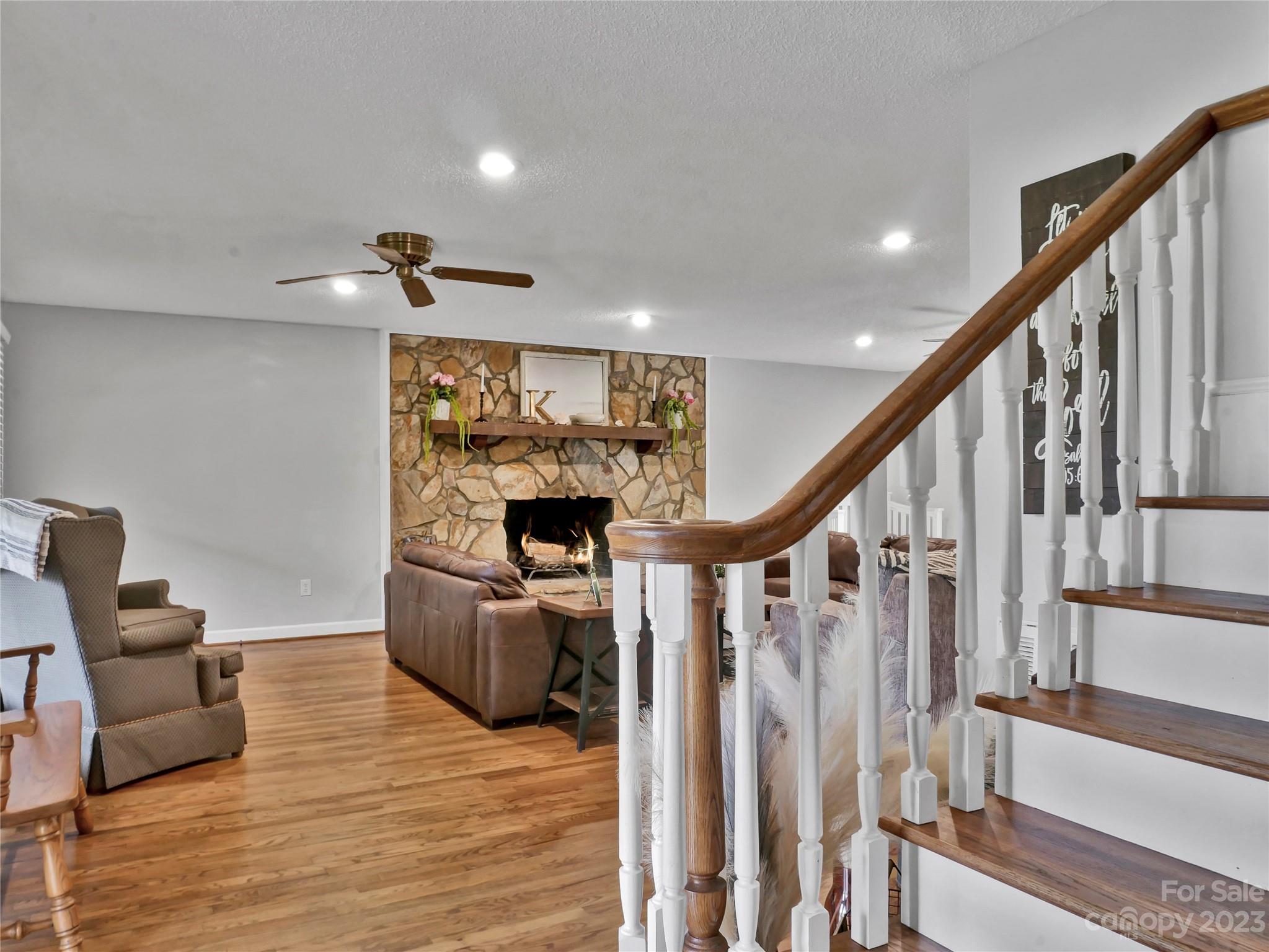321 David Sims Road Rutherfordton, NC 28139 - Photo 12 of 47 a view of entryway livingroom and hall with wooden floor
