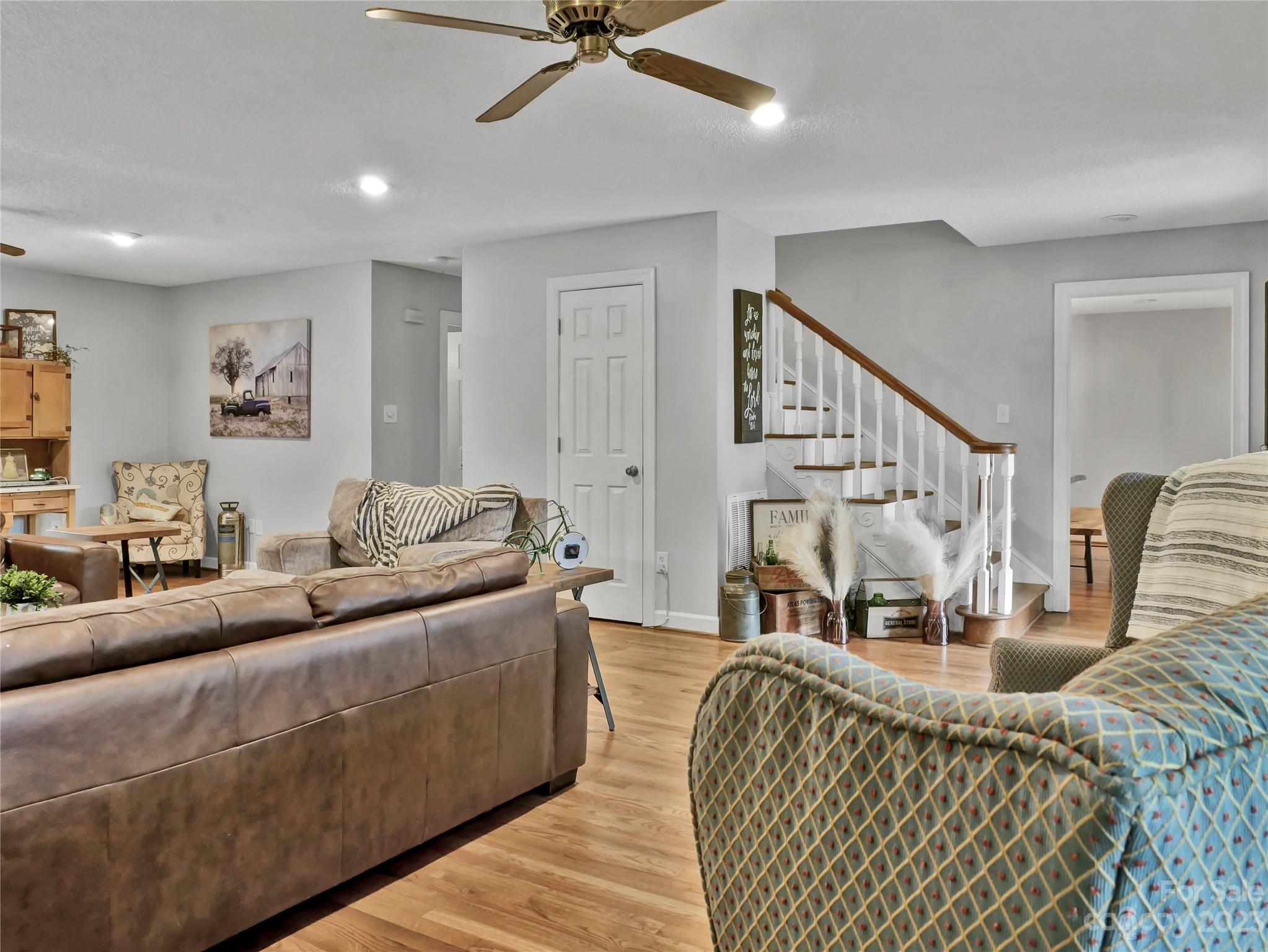 321 David Sims Road Rutherfordton, NC 28139 - Photo 13 of 47 a living room with furniture and a wooden floor