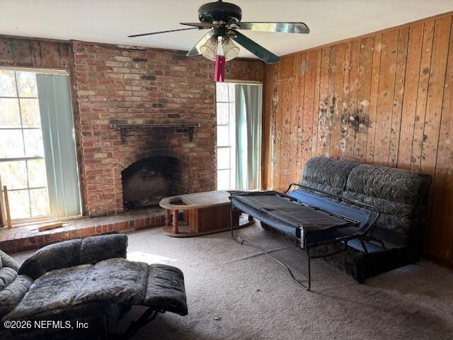 8002 Lenox Avenue Jacksonville, FL 32221 - Photo 16 of 20 a living room with furniture and a fireplace