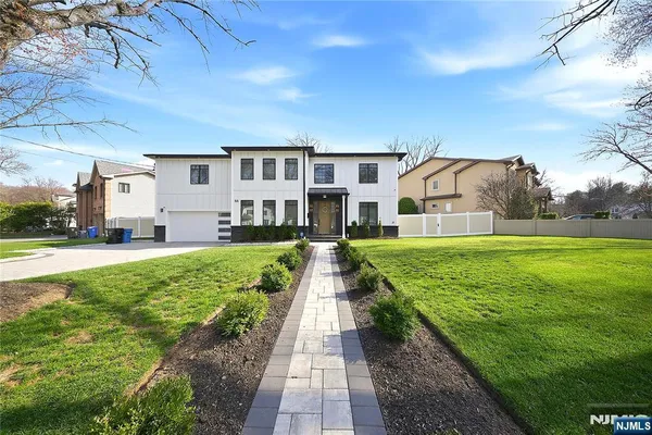 a view of a house with garden