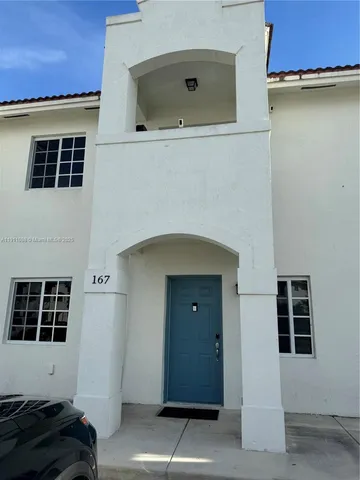 a view of front door