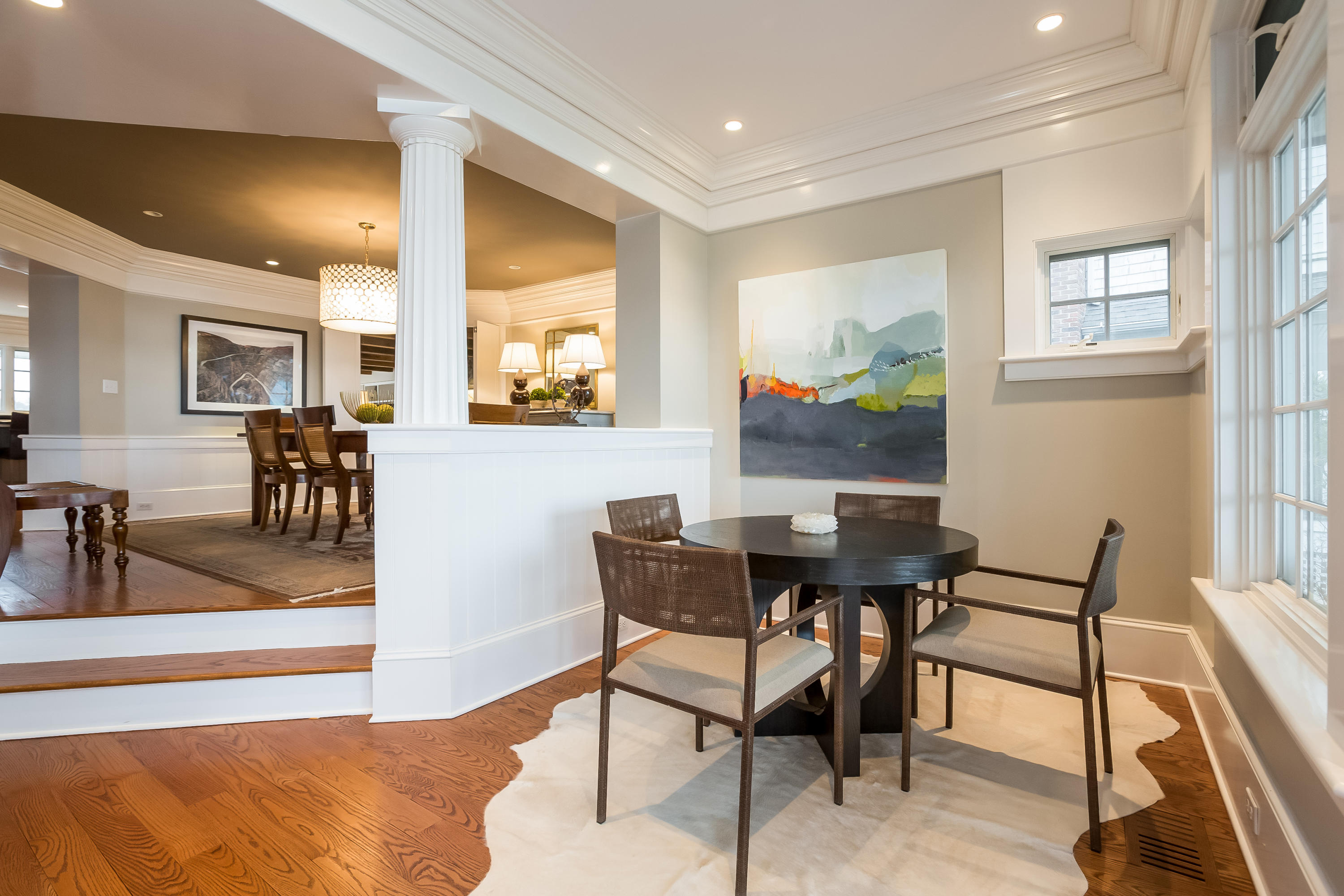 13 Crescent Beach Road Rowayton, CT 06853 - Photo 13 of 40 a view of a dining room with furniture a rug and wooden floor