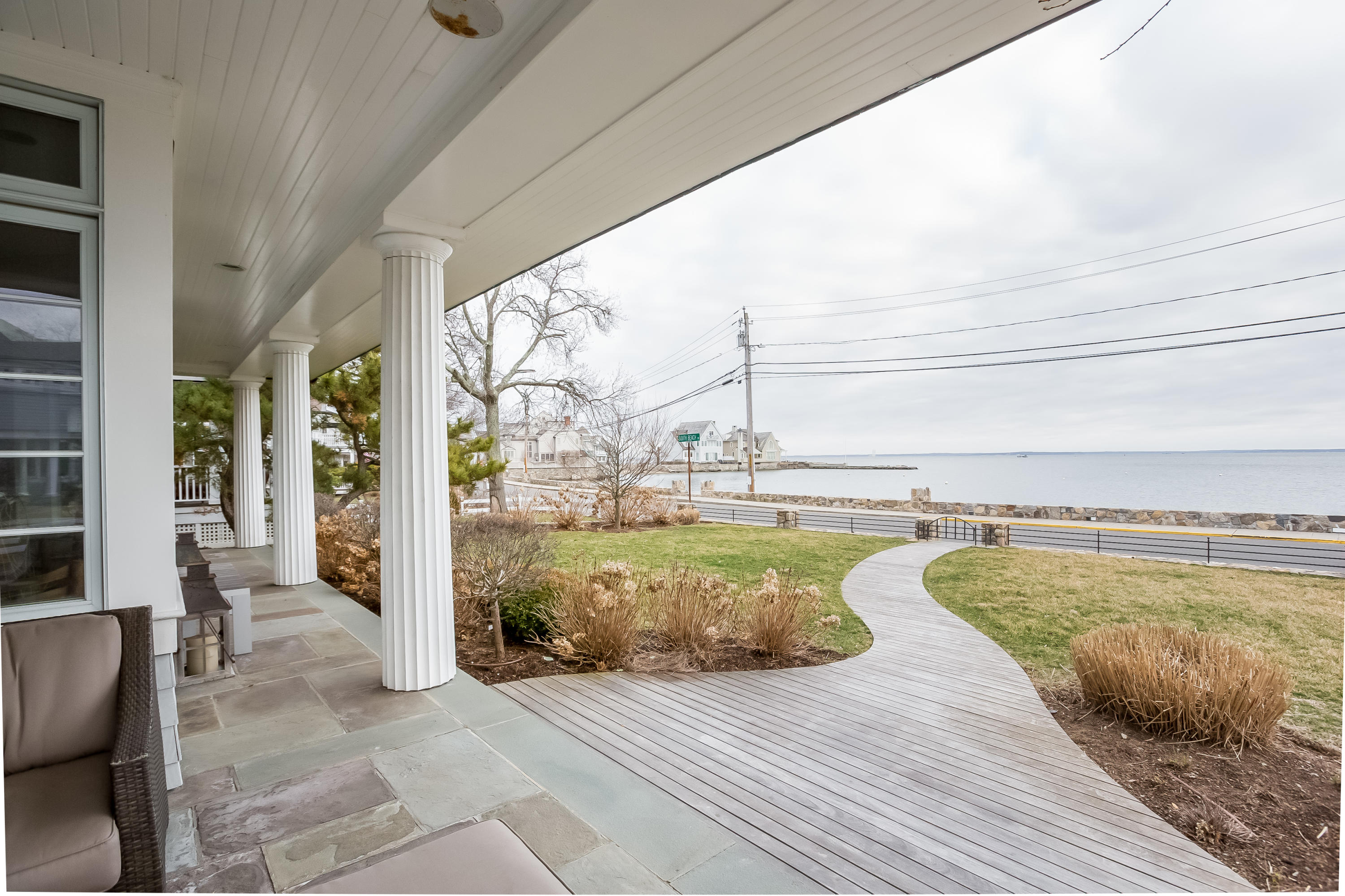 13 Crescent Beach Road Rowayton, CT 06853 - Photo 34 of 40 a view of a balcony with lake view