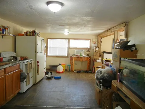a room with storage and utility